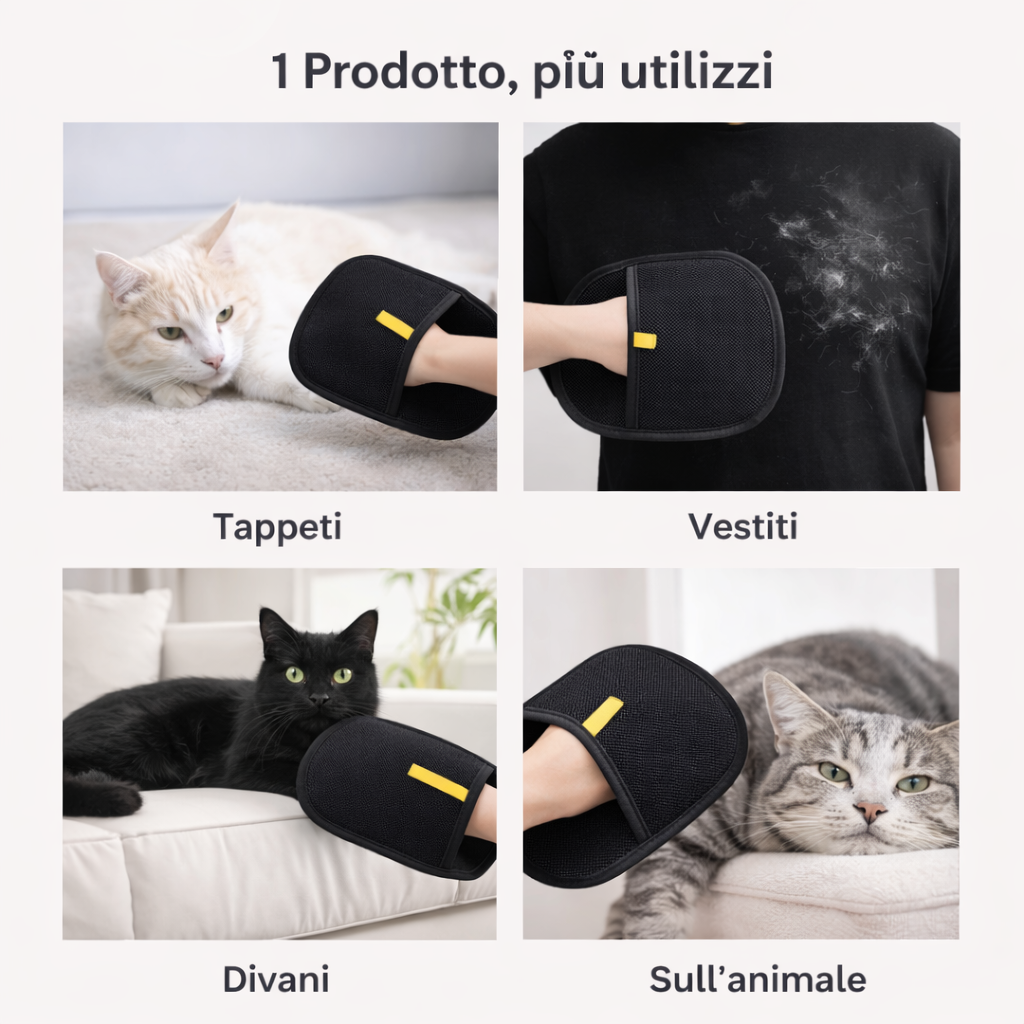 Crazy Micio - Guanto Rimuovi Peli